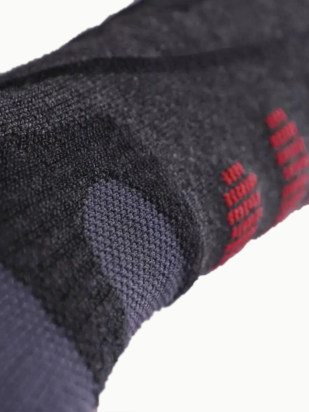 ТермоЭлектроНоски LENZ Heat Sock 5.1 Toe Cap Regular Fit (; 39-41; Anthracite/Red)